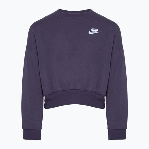Bluza dziecięca Nike Sportswear Club Fleece dark raisin/white