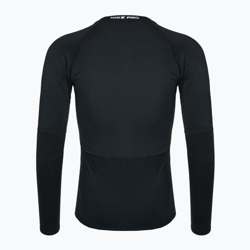 Longsleeve treningowy męski Nike Pro Warm LS black/ white
