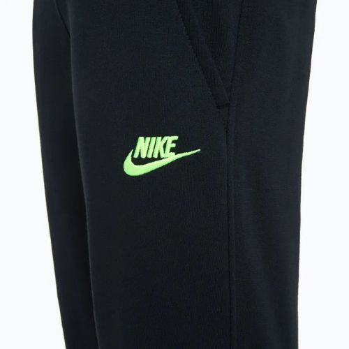 Spodnie dziecięce Nike Sportswear Club Fleece black/volt