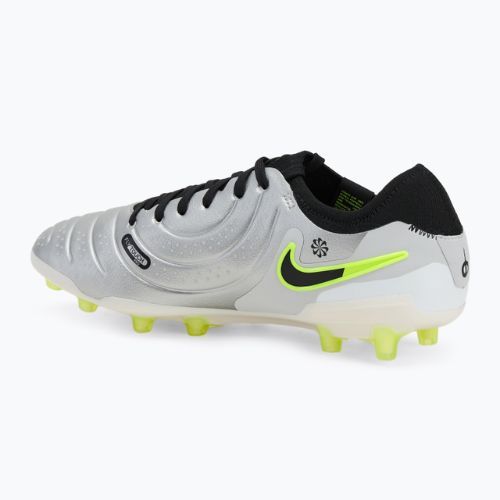 Buty piłkarskie męskie Nike Legend 10 Pro Ag-Pro metallic silver/ volt/ black