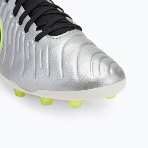 Buty piłkarskie męskie Nike Legend 10 Pro Ag-Pro metallic silver/ volt/ black