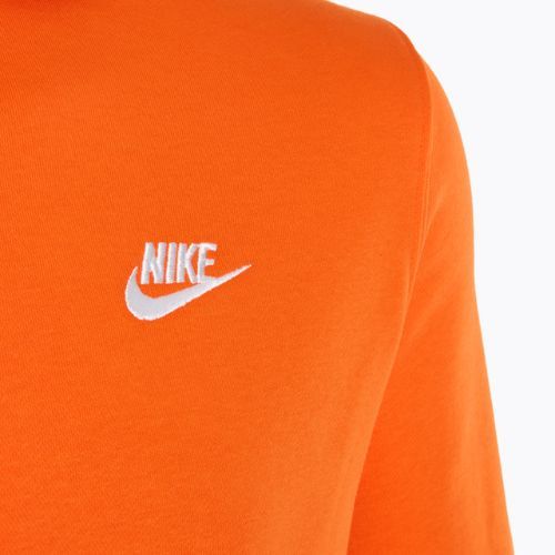 Bluza męska Nike Sportswear Club Fleece Hoodie safety orange/ safety orange/ white