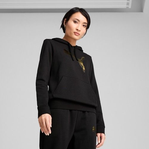 Bluza damska PUMA  ESS Metalic Hoodie TR puma black/metallic gold