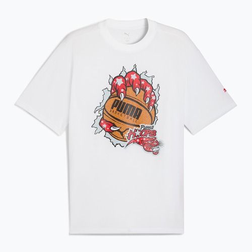 Koszulka koszykarska męska PUMA Hoopaverse Tee 3 puma white