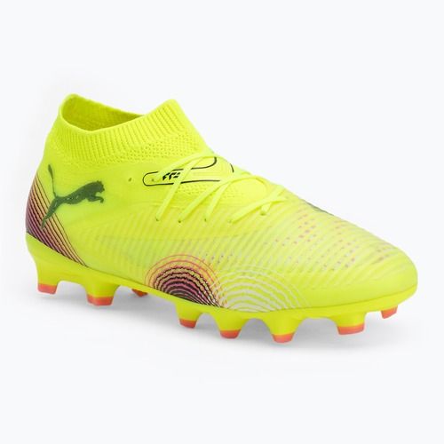 Buty piłkarskie dziecięce PUMA Future 8 Pro FG/AG Jr yellow alert/puma black/sun struck