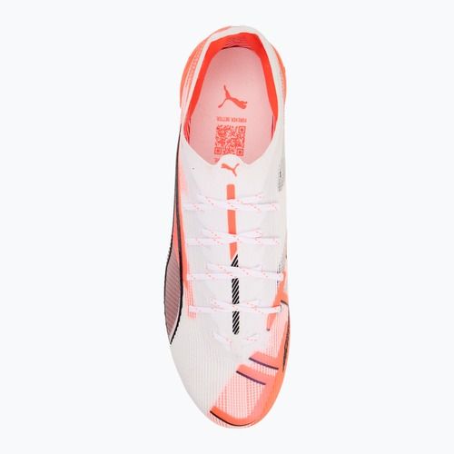Buty piłkarskie męskie PUMA Ultra 5 Ultimate FG puma white/puma black/glowing red
