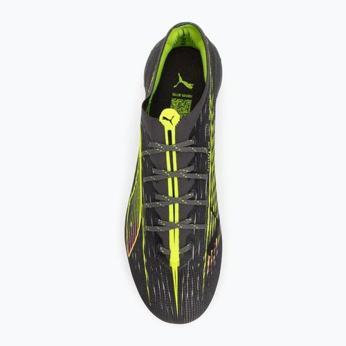 Buty piłkarskie męskie PUMA Ultra 5 Ultimate FG matte aged silver/yellow alert/sun struck