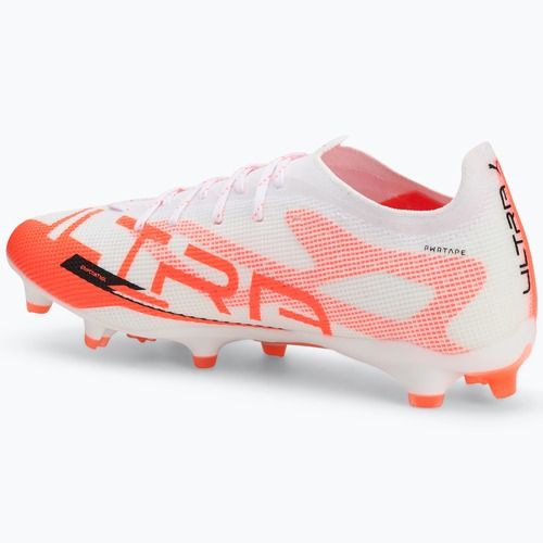 Buty piłkarskie męskie PUMA Ultra 5 Pro FG/AG puma white/puma black/glowing red