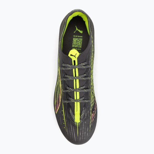 Buty piłkarskie męskie PUMA Ultra 5 Pro FG/AG matte aged silver/yellow alert/sun struck