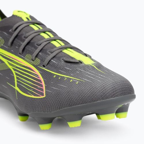 Buty piłkarskie dziecięce PUMA Ultra 5 Pro FG/AG Jr matte aged silver/yellow alert/sun struck