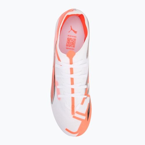 Buty piłkarskie męskie PUMA Ultra 5 Match FG/AG puma white/puma black/glowing red