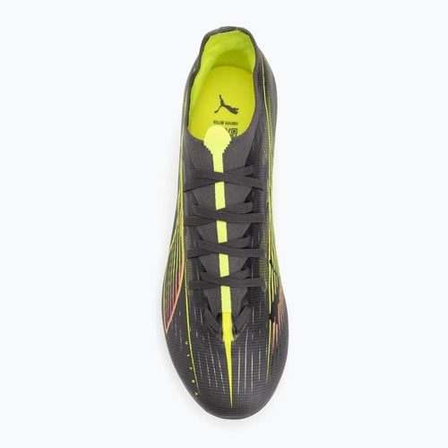 Buty piłkarskie męskie PUMA Ultra 5 Match FG/AG matte aged silver/yellow alert/puma aged silver
