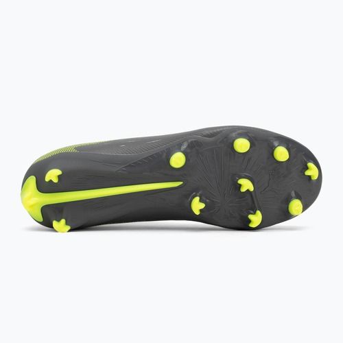 Buty piłkarskie dziecięce PUMA Ultra 5 Match FG/AG Jr matte aged silver/yellow alert/puma aged silver