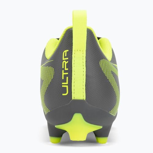 Buty piłkarskie dziecięce PUMA Ultra 5 Play FG/AG Jr matte aged silver/yellow alert/puma aged silver