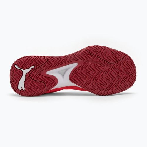 Buty do piłki ręcznej PUMA Accelerate Turbo glowing red/white/dark crimson/black