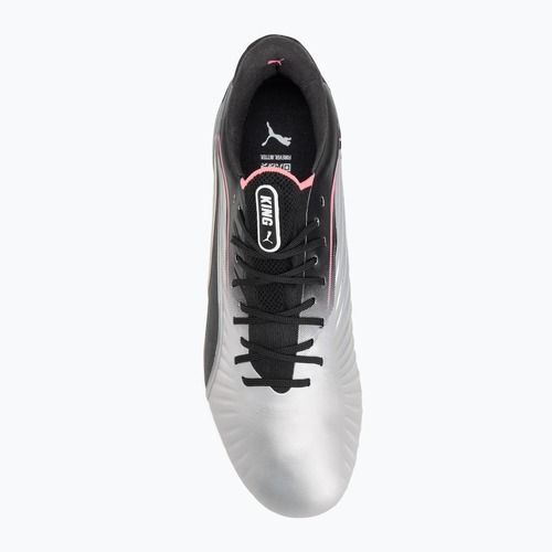 Buty piłkarskie męskie PUMA King Ultimate FG/AG puma silver/puma black/sun struck/puma white