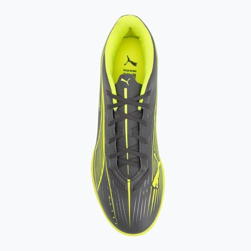 Buty piłkarskie męskie PUMA Ultra 5 Play TT matte aged silver/yellow alert/puma aged silver