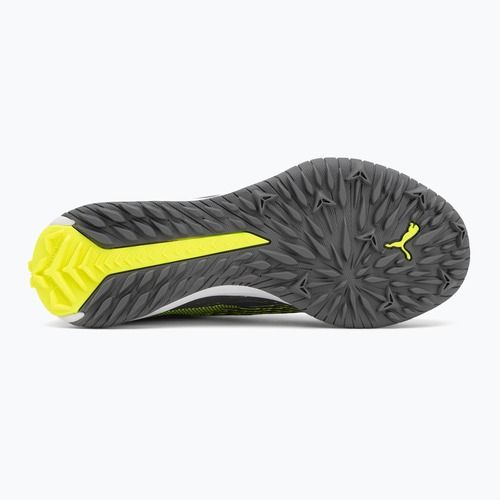 Buty piłkarskie dziecięce PUMA Ultra 5 Match+ LL TT + Mid Jr matte aged silver/yellow alert/puma aged silver
