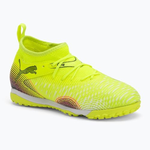 Buty piłkarskie dziecięce PUMA Future 8 Match TT + Mid yellow alert/ puma black/ sun struck