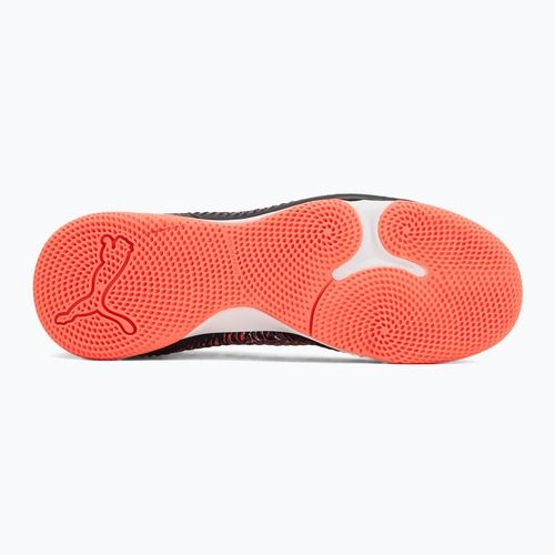 Buty piłkarskie dziecięce PUMA Future 8 Match IT + Mid puma black/ puma white/ glowing red