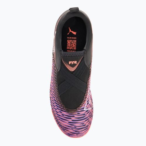 Buty piłkarskie dziecięce PUMA Future 8 Match LL TT + Mid puma black/ puma white/ glowing red