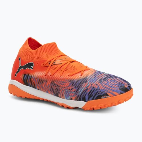 Buty piłkarskie dziecięce PUMA Future 8 Match Creativity TT orange poppy/black/dark amethyst/electric peppermint