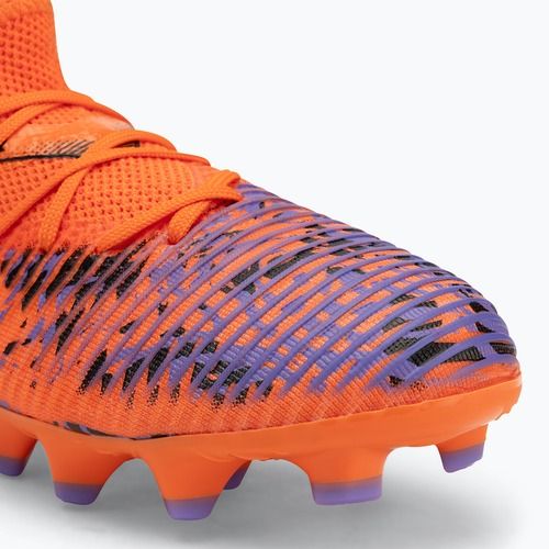 Buty piłkarskie dziecięce PUMA Future 8 Match Creativity FG/AG Jr orange poppy/puma black/dark amethyst
