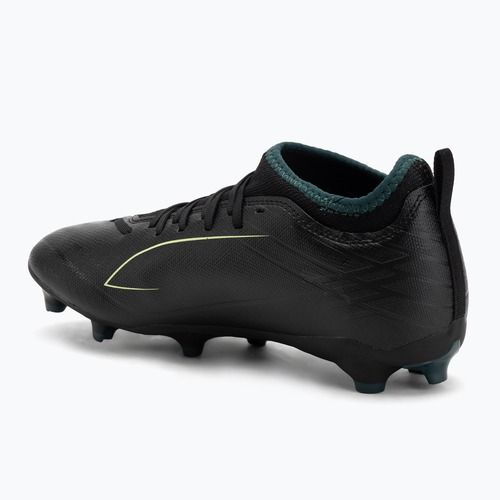 Buty piłkarskie dziecięce PUMA Ultra 6 Match FG/AG Jr puma black/fizzy light/green terrain