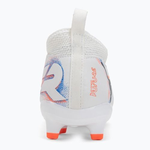Buty piłkarskie dziecięce PUMA Future 8 Match FG/AG Jr puma white/puma black/glowing red