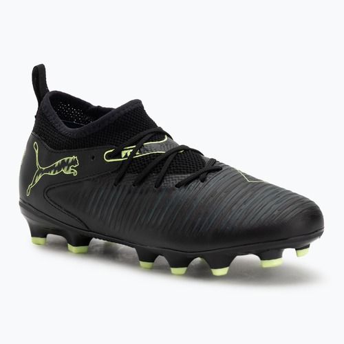 Buty piłkarskie dziecięce PUMA Future 8 Match FG/AG Jr puma black/fizzy light/green terrain