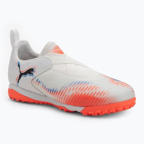 Buty piłkarskie dziecięce PUMA Future 8 Match LL TT + Mid Jr puma white/puma black/glowing red