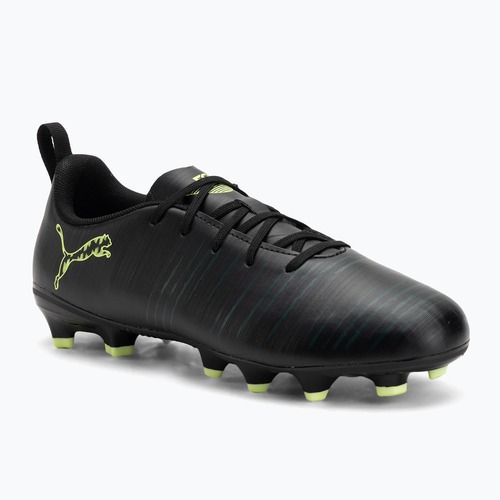 Buty piłkarskie dziecięce PUMA Future 8 Play FG/AG Jr puma black/fizzy light/green terrain