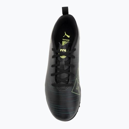 Buty piłkarskie dziecięce PUMA Future 8 Play TT Jr puma black/fizzy light/green terrain