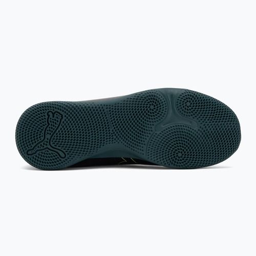 Buty piłkarskie dziecięce PUMA Future 8 Play It Jr puma black/fizzy light/green terrain