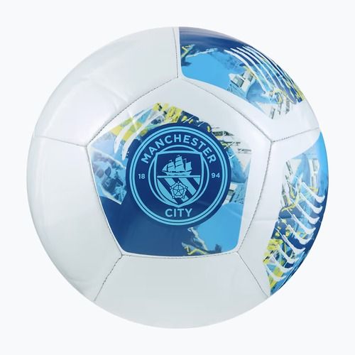 Piłka do piłki nożnej PUMA MCFC ftblNRGY blazing blue/bright aqua rozmiar 5