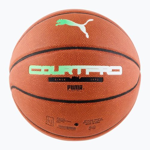 Piłka do koszykówki PUMA teamJAWS Court Pro Basketball leather brown/dark shadow rozmiar 7