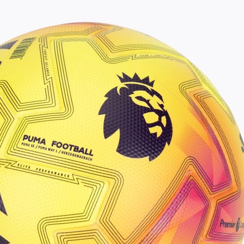 Piłka do piłki nożnej PUMA Orbita Ultimate PL Lights FIFA Quality fluo yellow/multicolor rozmiar 5