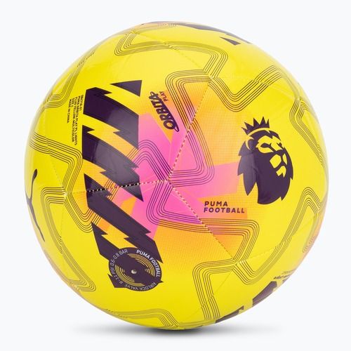 Piłka do piłki nożnej PUMA Orbita Cup PL Lights fluo yellow/multicolor rozmiar 4