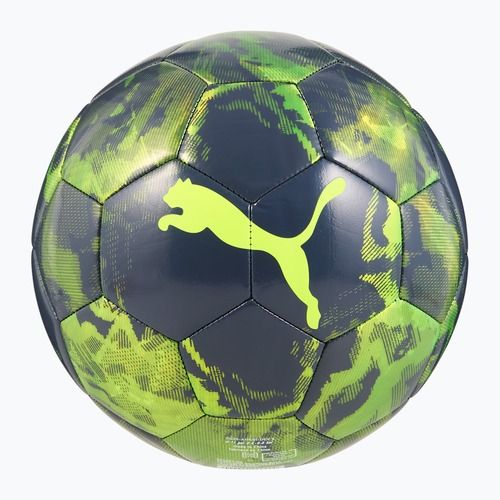 Piłka do piłki nożnej PUMA Cup Graphic yellow alert/green glare/galactic grey rozmiar 5