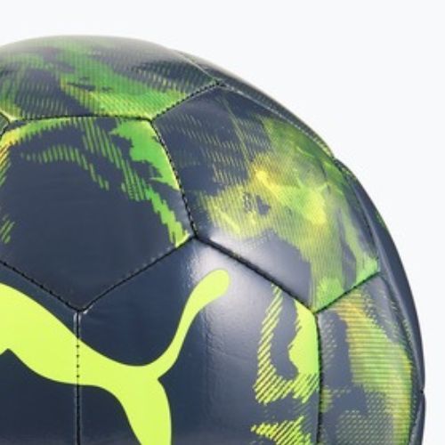 Piłka do piłki nożnej PUMA Cup Graphic yellow alert/green glare/galactic grey rozmiar 5
