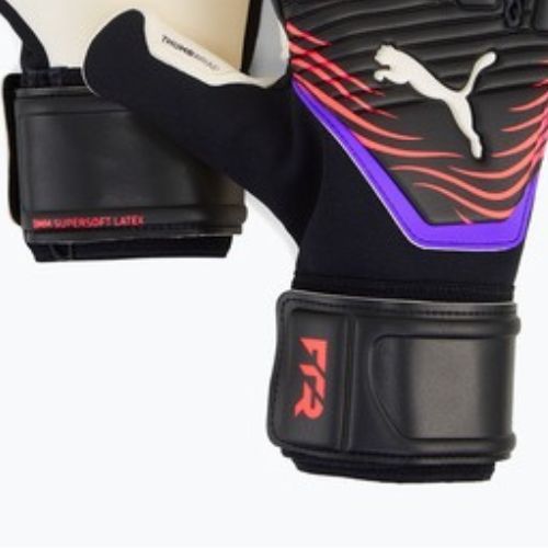 Rękawice bramkarskie PUMA Future Pro Hybrid puma black/glowing red/purple glimmer