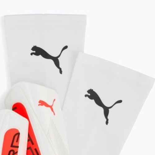 Ochraniacze na golenie PUMA Ultra Light Sleeve puma white/glowing red