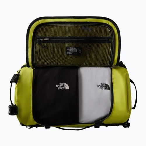 Torba podróżna The North Face Base Camp Duffel S 50 l sulphur spring green/tnf black