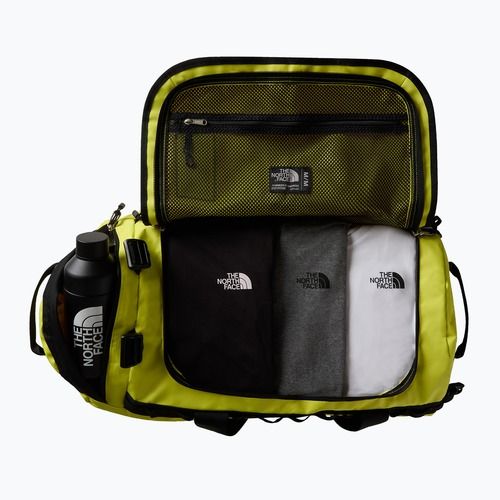 Torba podróżna The North Face Base Camp Duffel M 71 l sulphur spring green/tnf black
