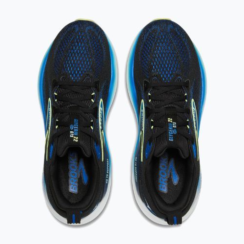 Buty do biegania męskie Brooks Glycerin GTS 22 black/cobalt/neo yellow