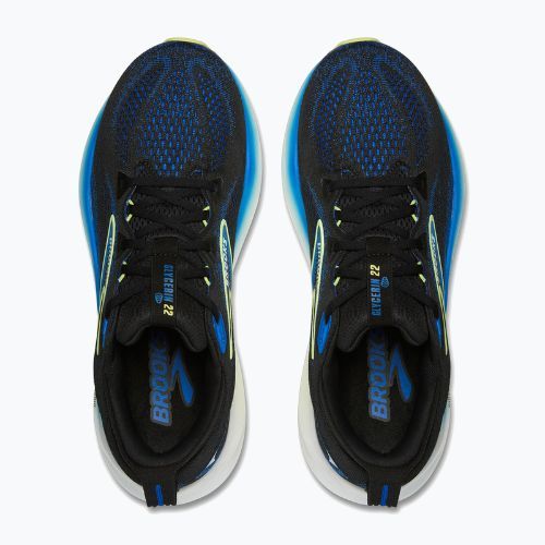 Buty do biegania męskie Brooks Glycerin 22 wide fit black/cobalt/neo yellow
