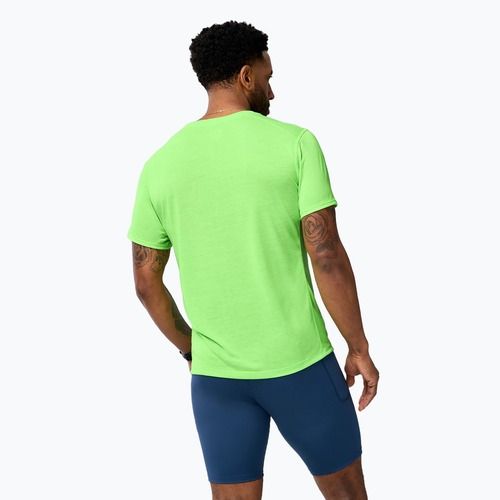 Koszulka do biegania męska Brooks Distance 3.0 neo limeade/brooks logo