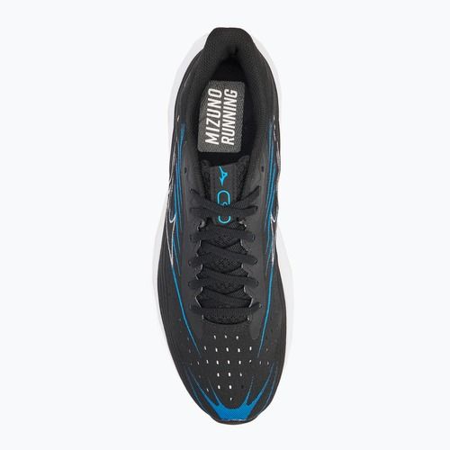 Buty do biegania męskie Mizuno Wave Skyrise 6 black/white/blue pace