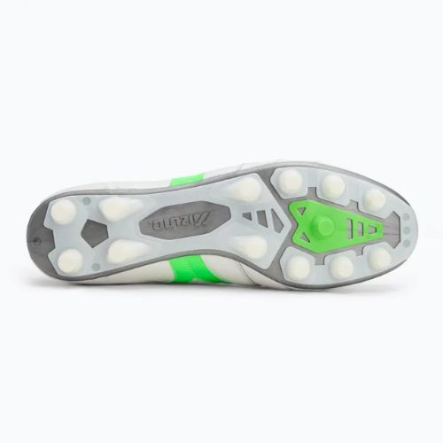 Buty piłkarskie męskie Mizuno Morelia II Elite Md white/neon green/galaxy silver