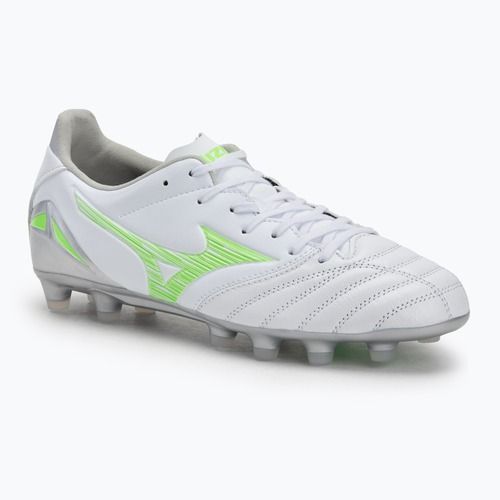 Buty piłkarskie Mizuno Morelia Neo IV Pro Md white/neon green/cool gray 3c